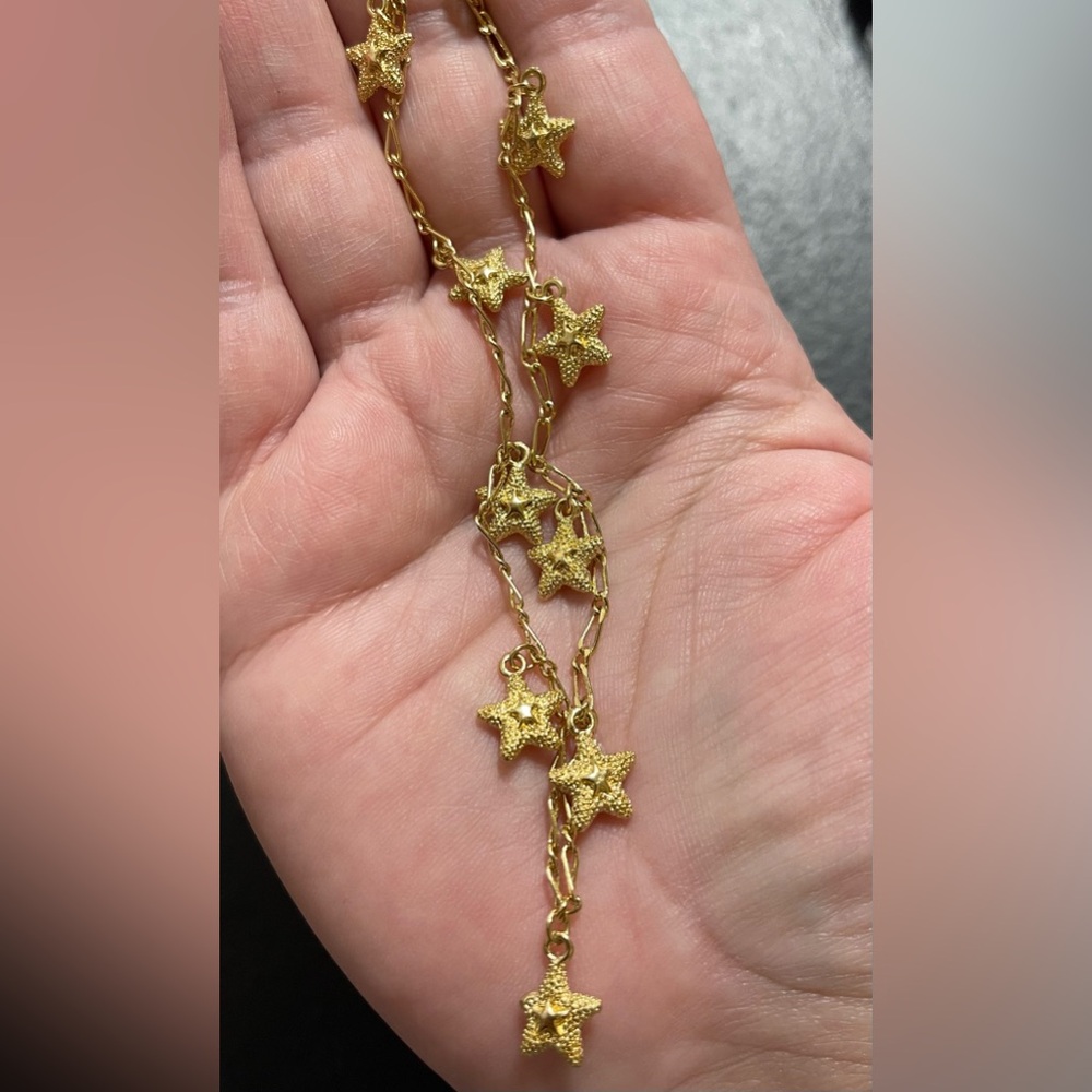 🌟Gold Layered Starfish Anklet - Picture 5 of 7